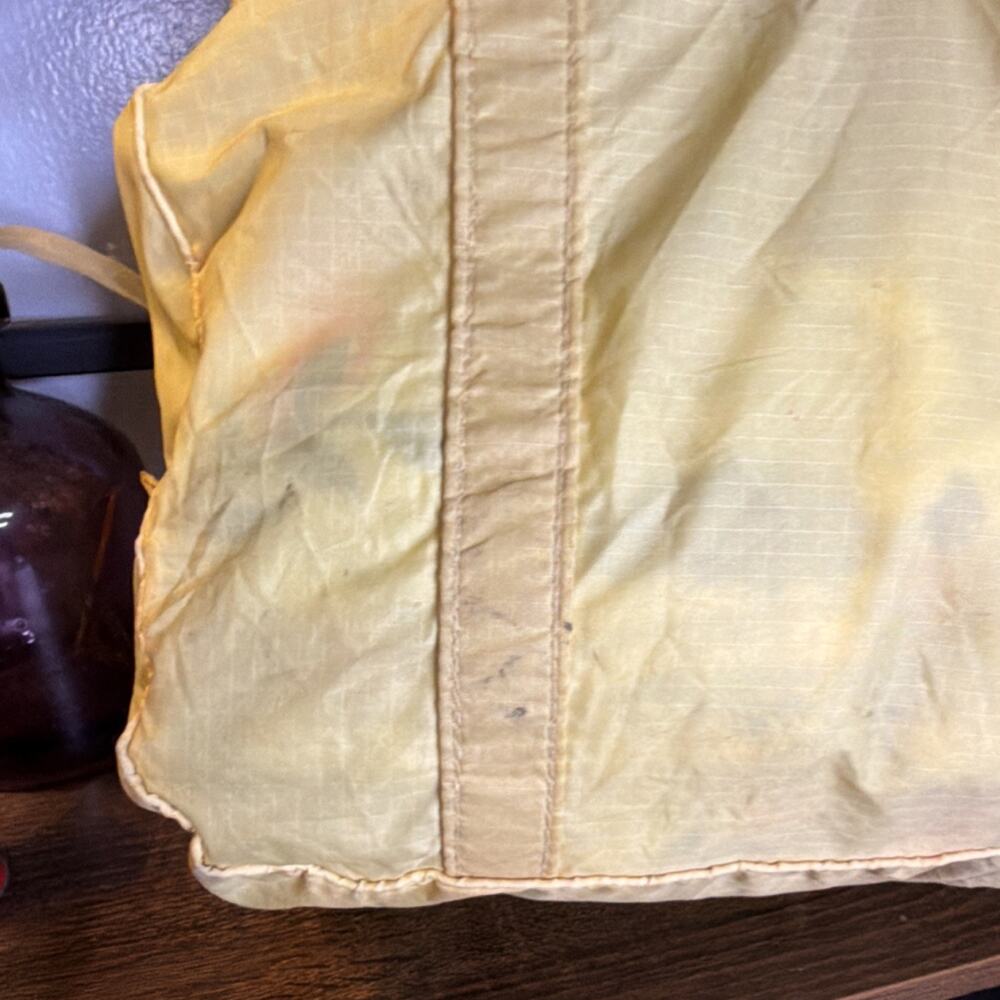 Vintage Avon Yellow Tote Bag with Zipper Accent Double Handles Solid Women - Picture 4 of 5